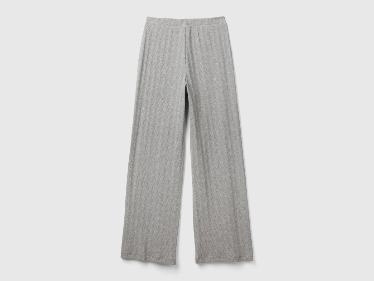 Pantaloni effetto maglia