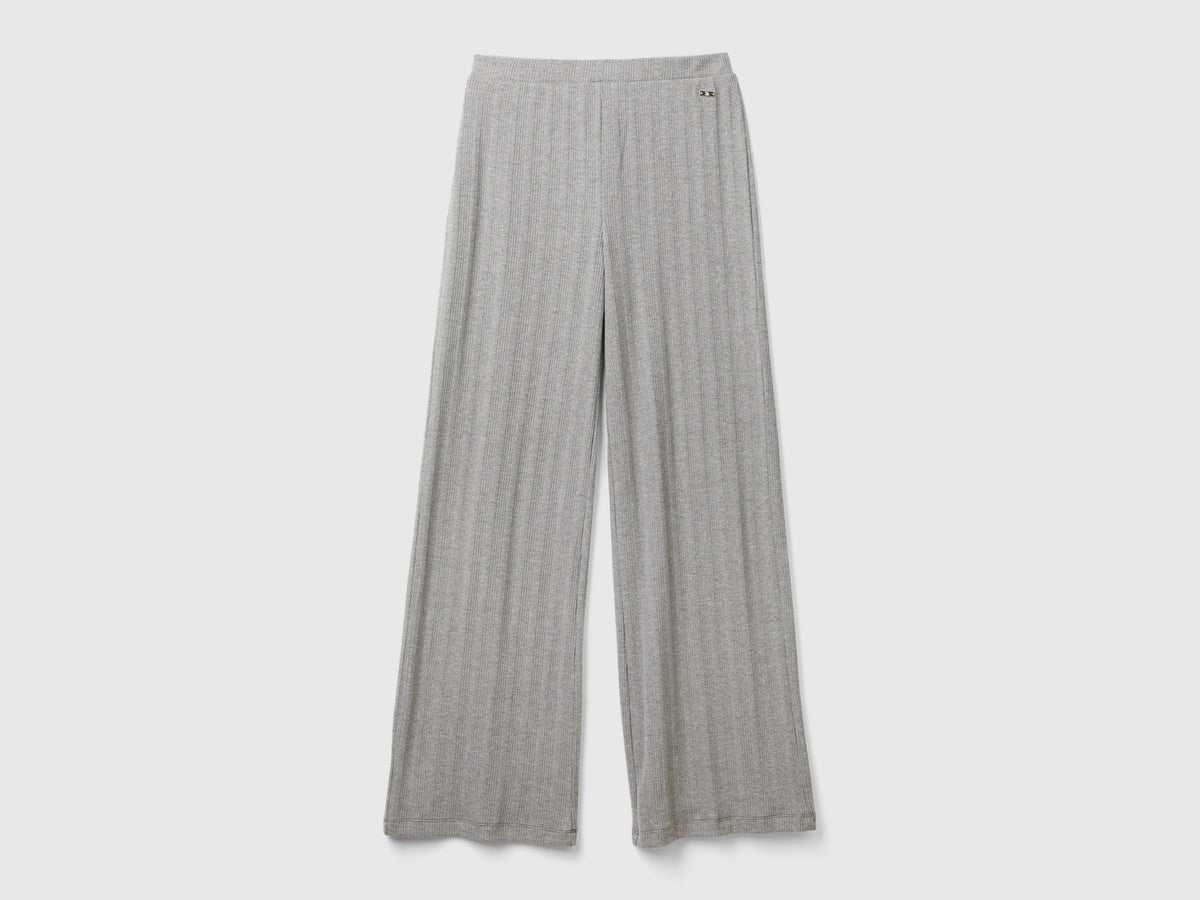 Pantaloni effetto maglia