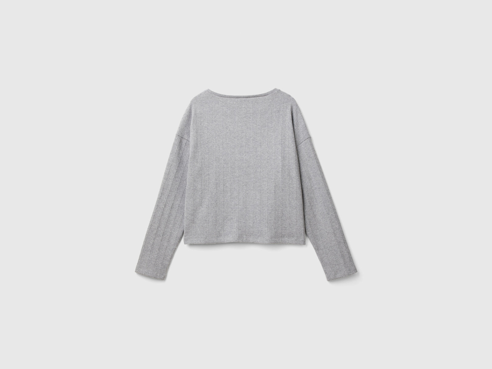 Camisa de corte cuadrado da donna grigio 2 | Benetton Outlet