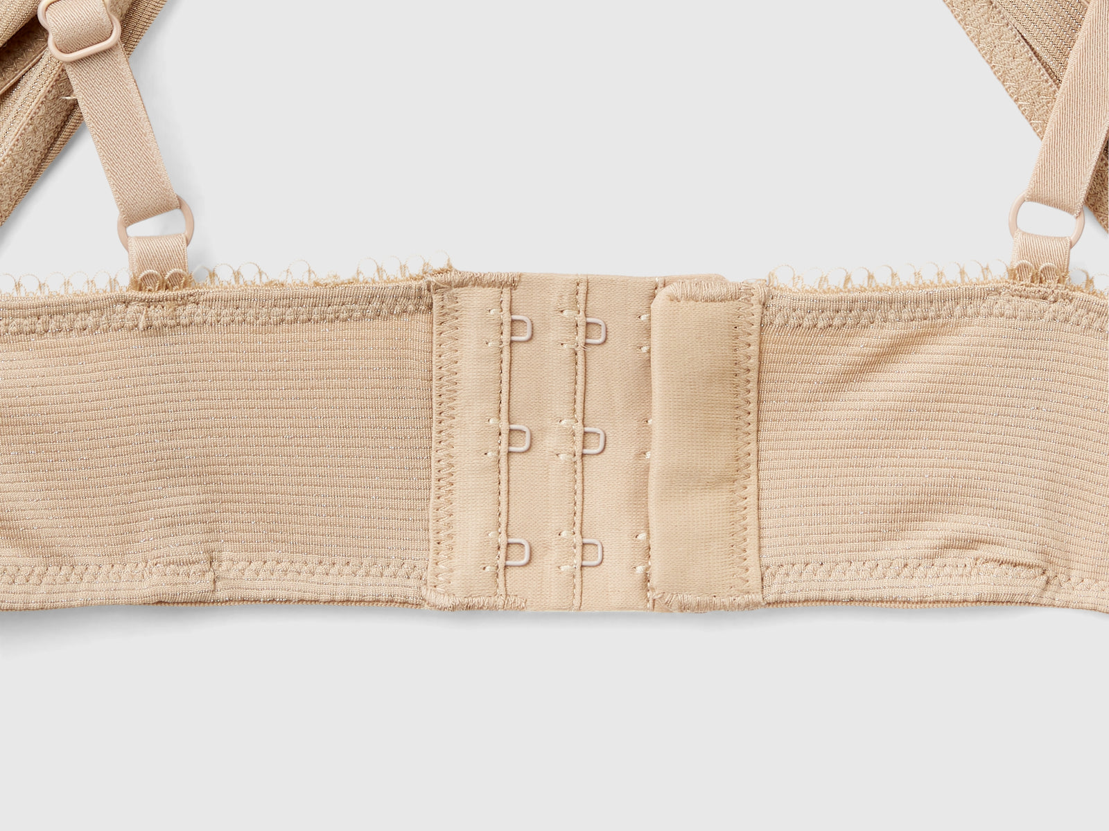 Reggiseno a triangolo con lurex da donna beige 3 | Benetton Outlet
