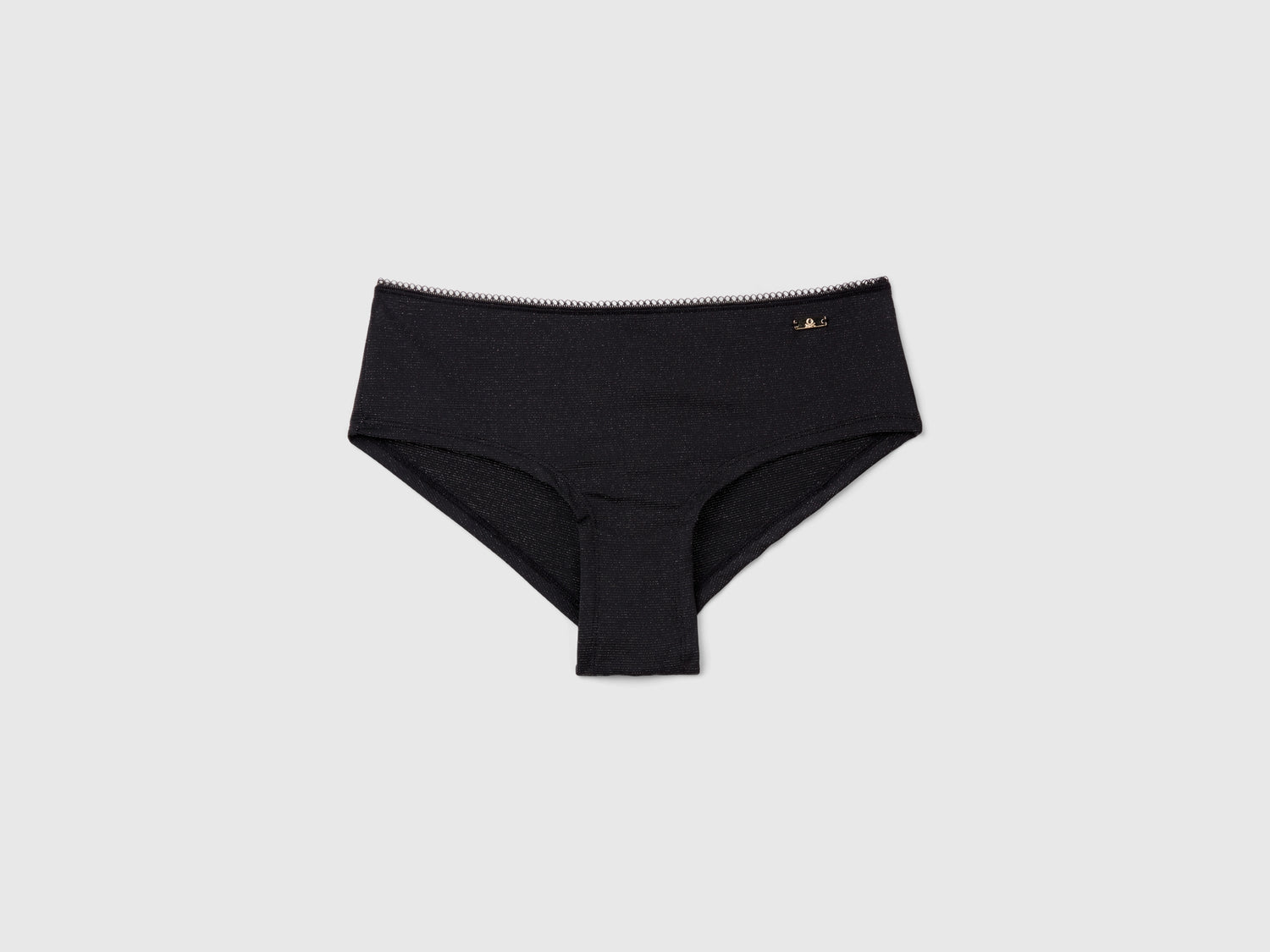 Culottes con lurex da donna nero | Benetton Outlet