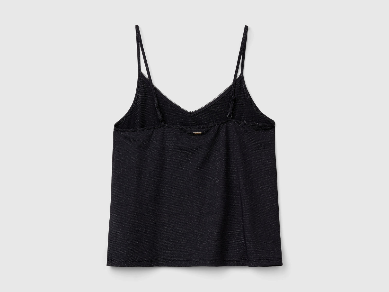 Camiseta de tirantes con lurex da donna nero 2 | Benetton Outlet