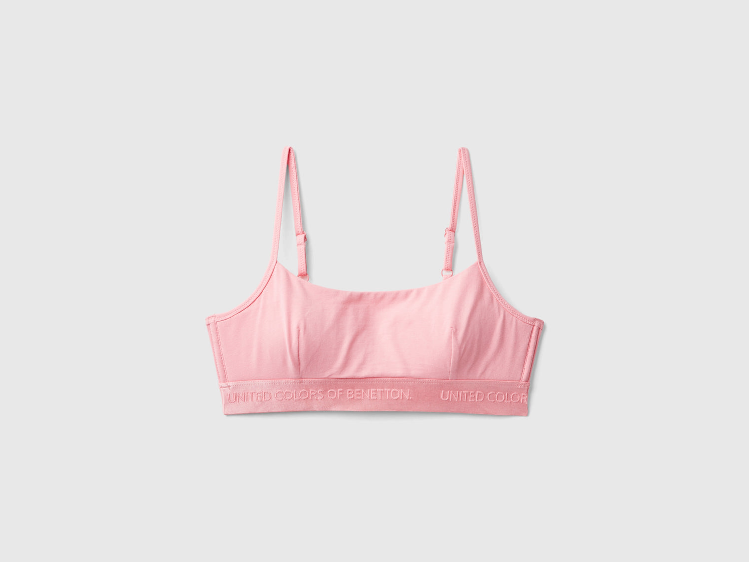 Sujetador de algodón elástico orgánico da donna rosa | Benetton Outlet