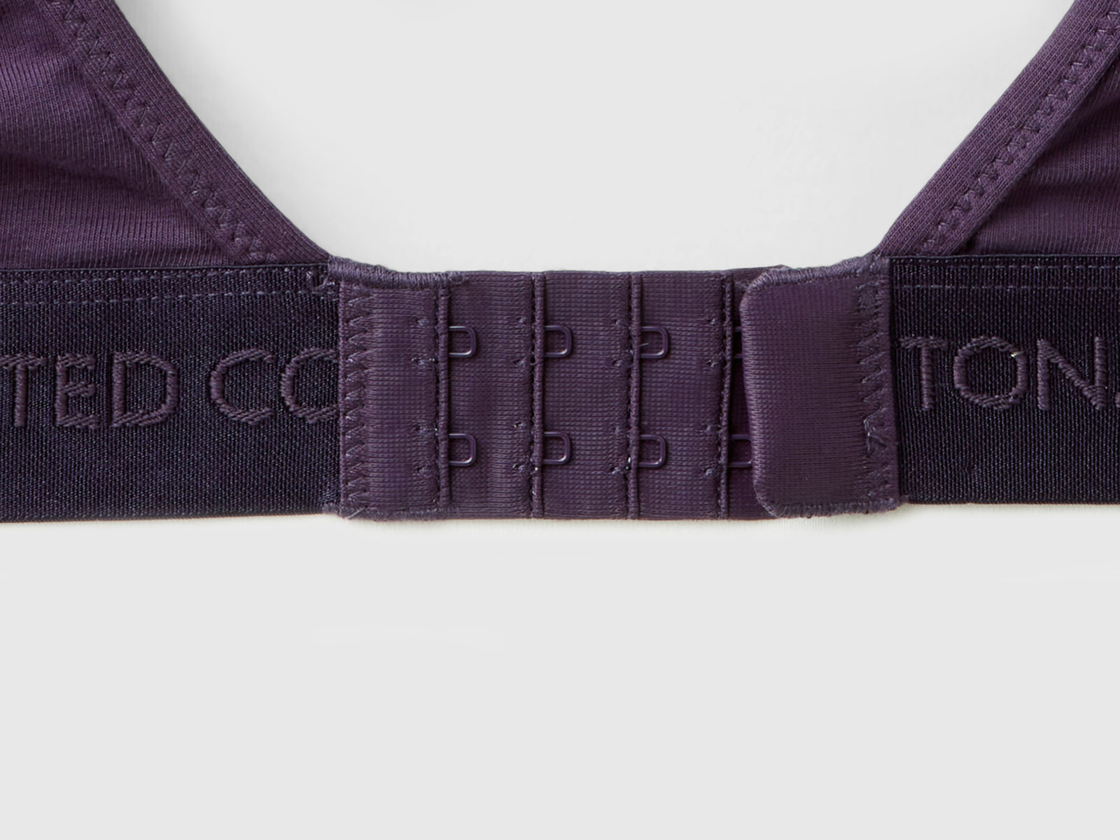 Sujetador de algodón elástico orgánico da donna malva scuro 3 | Benetton Outlet