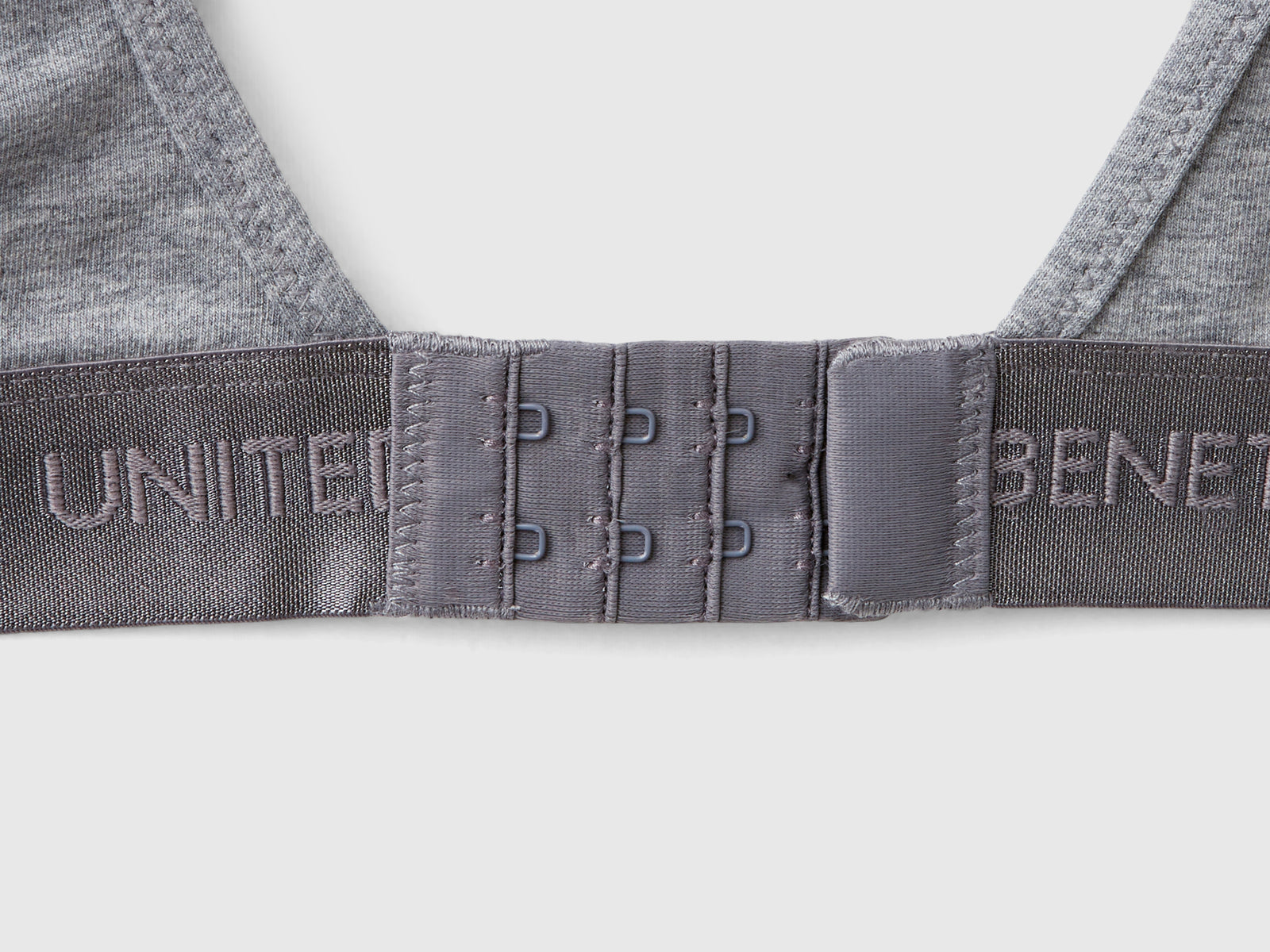 Brassiere in cotone bio stretch da donna grigio scuro 3 | Benetton Outlet