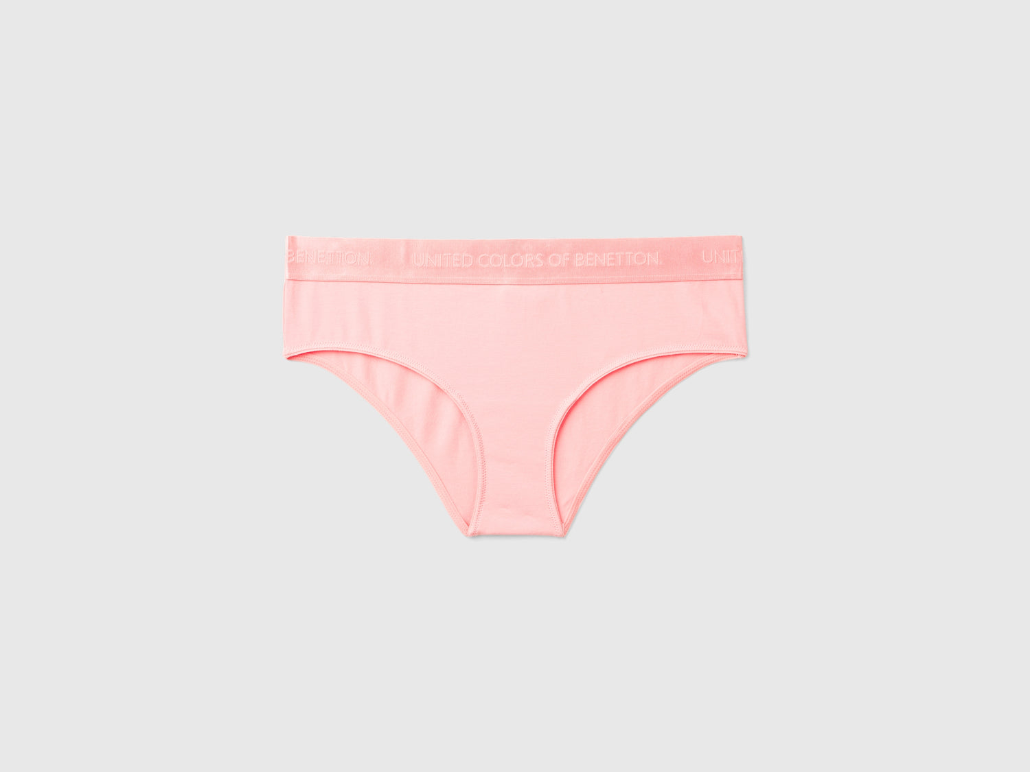 Slip fianco alto in cotone bio stretch da donna rosa | Benetton Outlet
