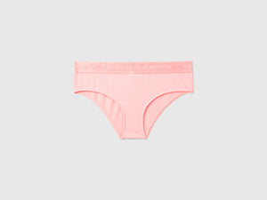 Slip fianco alto in cotone bio stretch