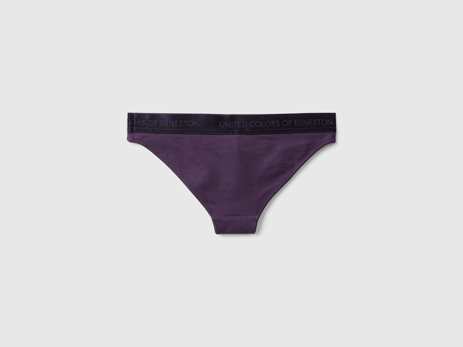Braguitas de algodón elástico orgánico da donna malva scuro 2 | Benetton Outlet