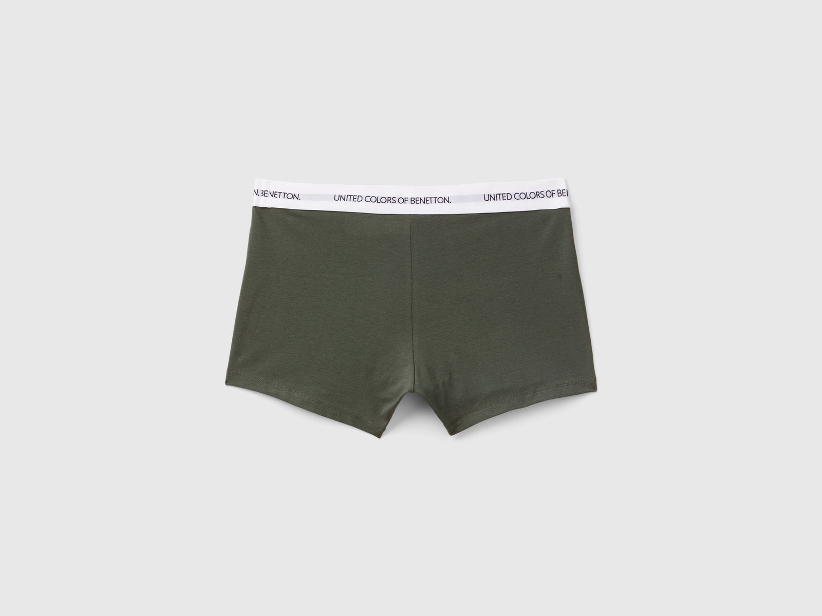 Boxer in cotone bio stretch da uomo verde militare 2 | Benetton Outlet