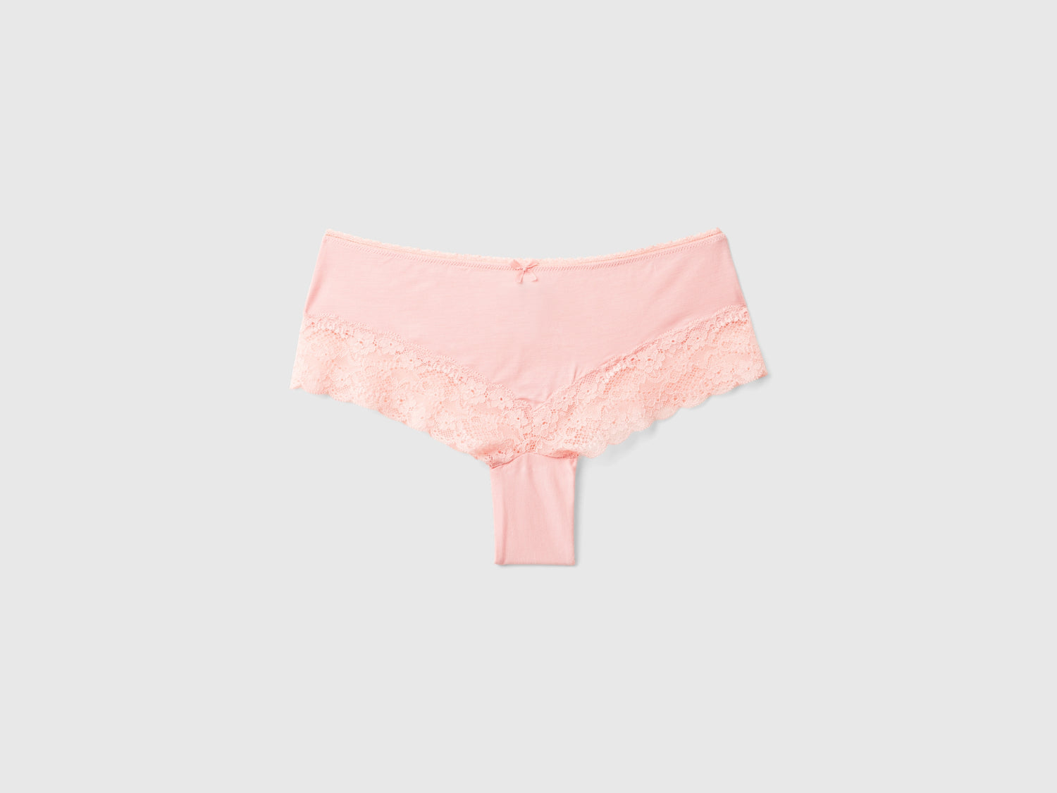 Brasileña con inserciones de encaje da donna rosa | Benetton Outlet