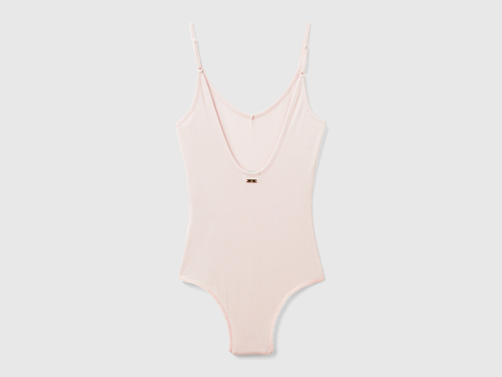 Body in viscosa da donna rosa tenue 2 | Benetton Outlet