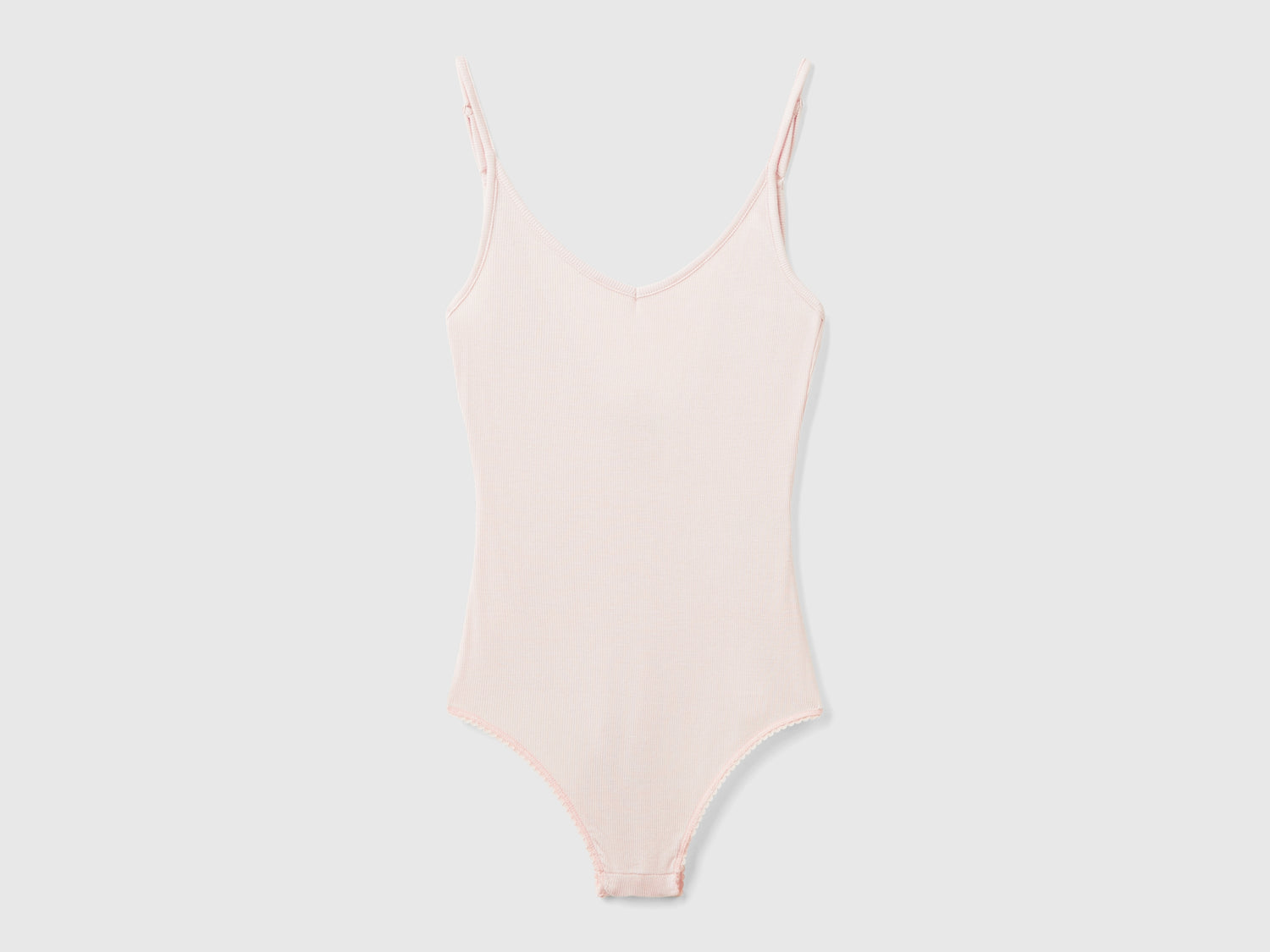 Body de viscosa da donna rosa tenue | Benetton Outlet