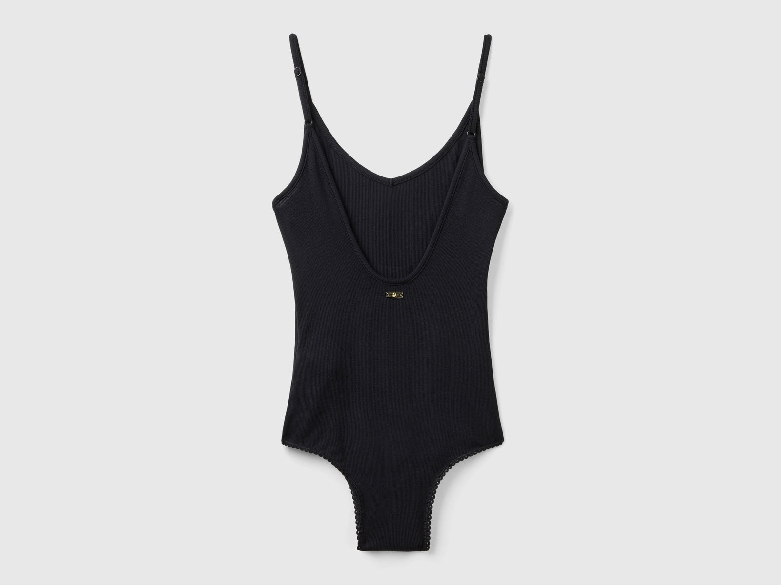 Body de viscosa da donna nero 2 | Benetton Outlet