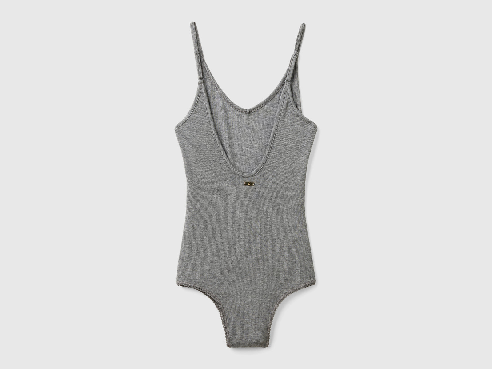 Body de viscosa da donna grigio scuro 2 | Benetton Outlet