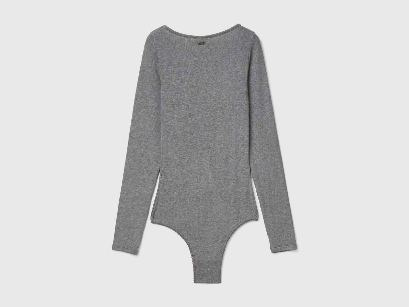 Body a manica lunga in viscosa da donna grigio scuro 2 | Benetton Outlet