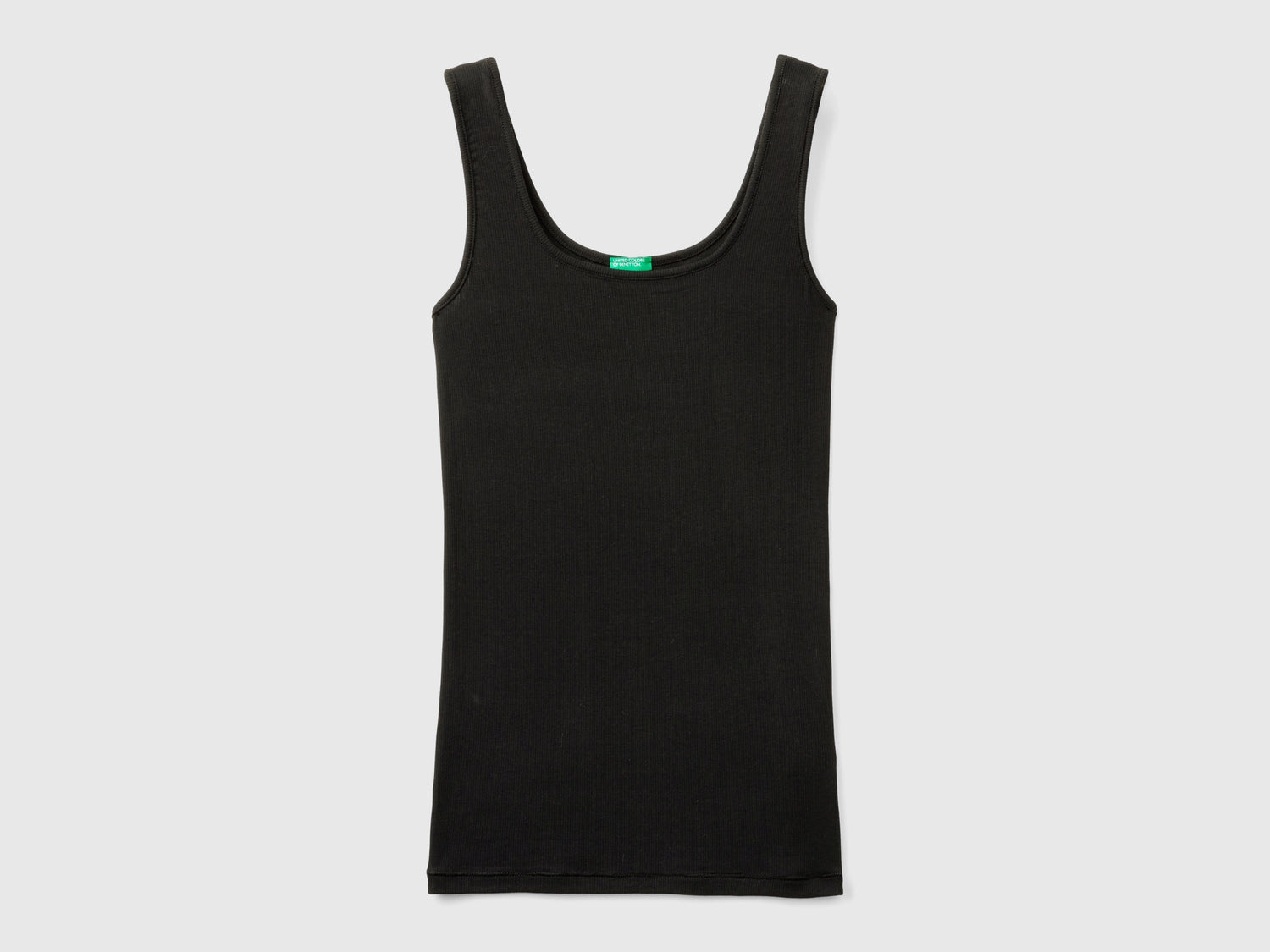 Camiseta de tirantes de viscosa da donna nero | Benetton Outlet