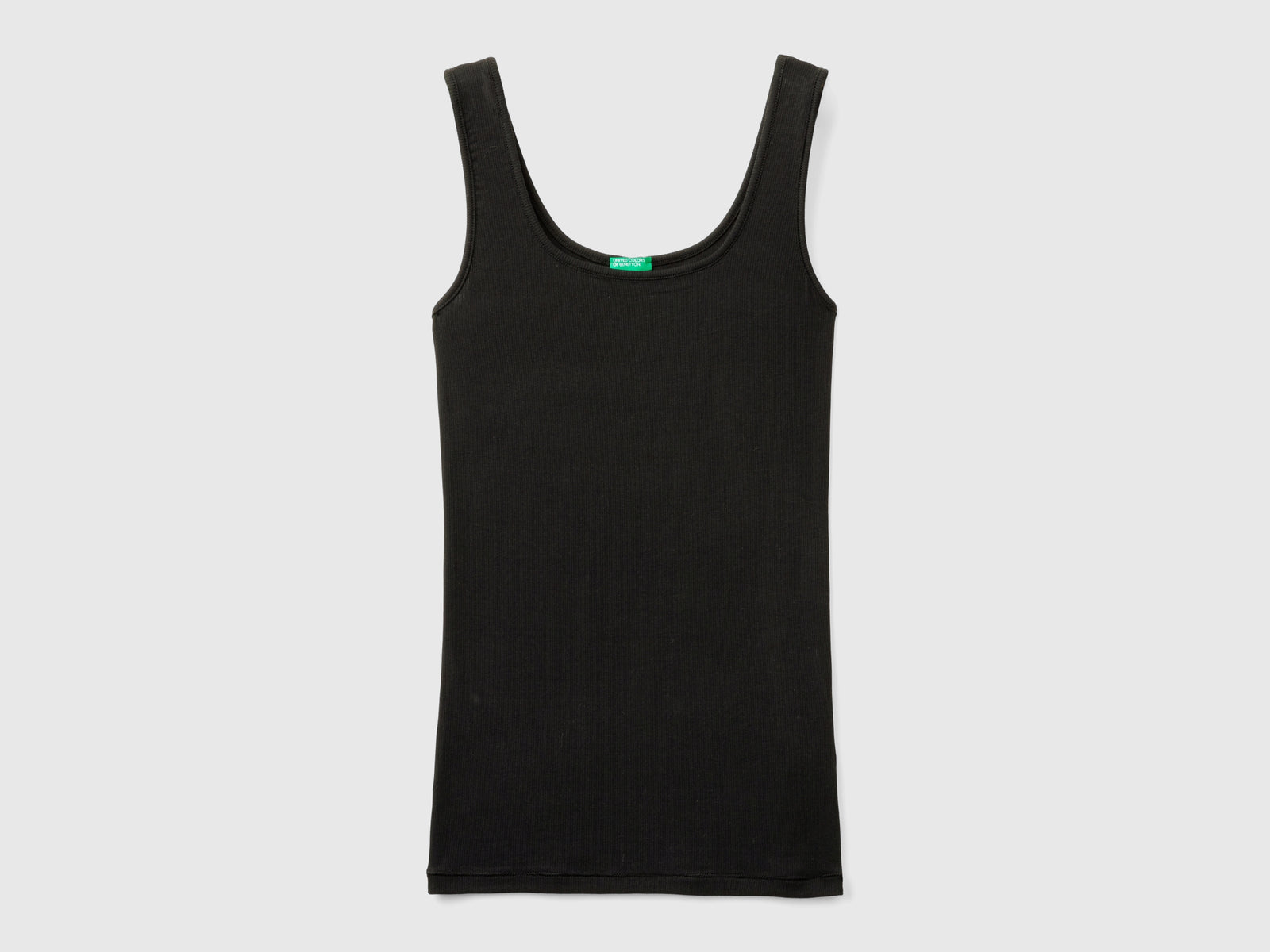 Canotta in viscosa da donna nero | Benetton Outlet