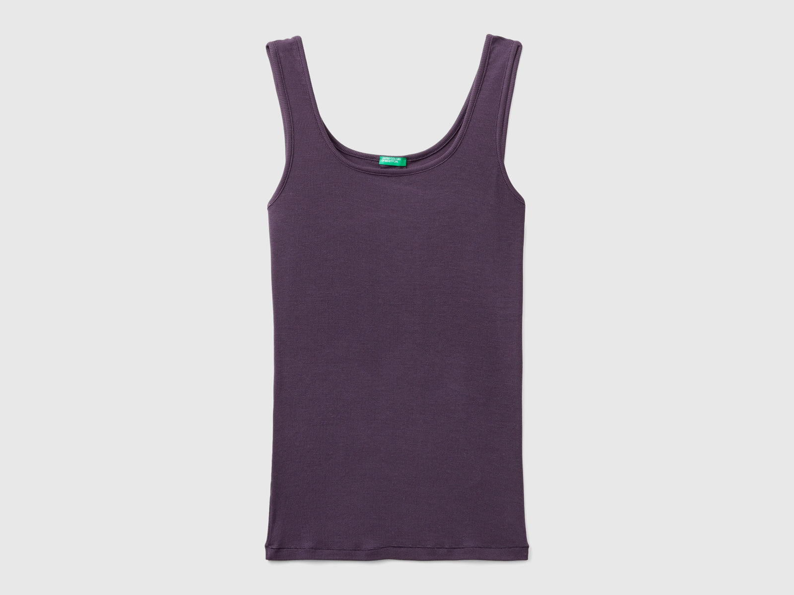 Canotta in viscosa da donna malva scuro | Benetton Outlet