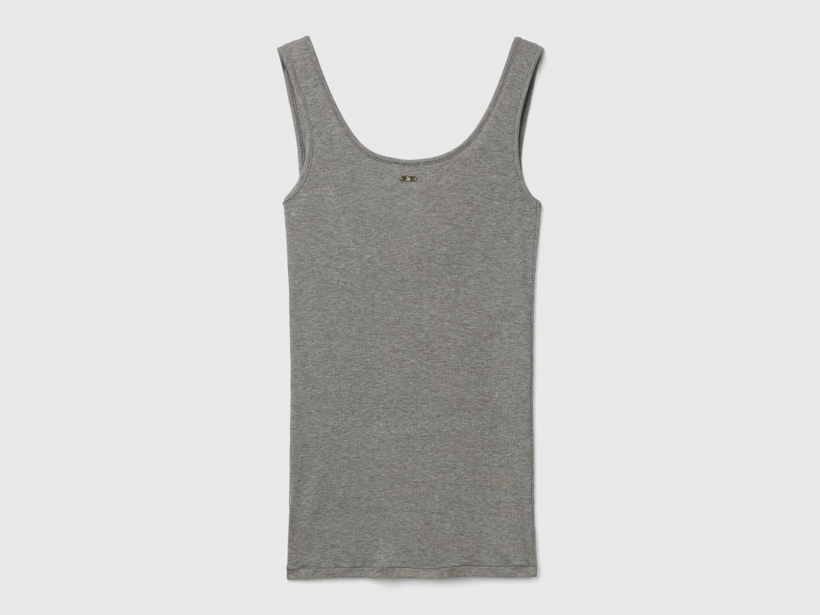 Camiseta de tirantes de viscosa da donna grigio scuro 2 | Benetton Outlet