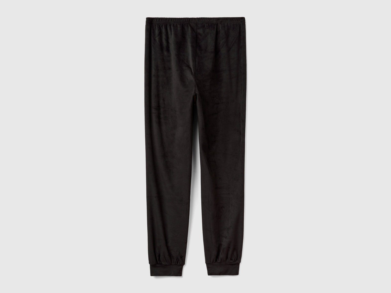 Pantaloni in ciniglia da donna nero 2 | Benetton Outlet