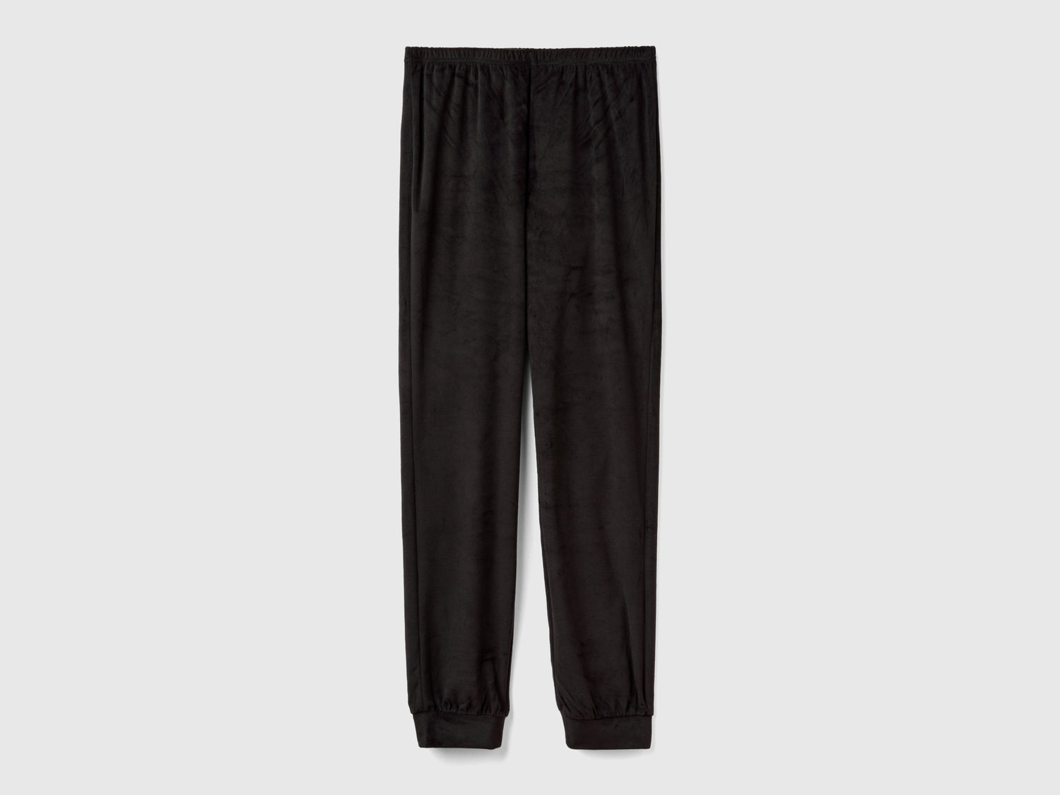 Pantaloni in ciniglia da donna nero | Benetton Outlet