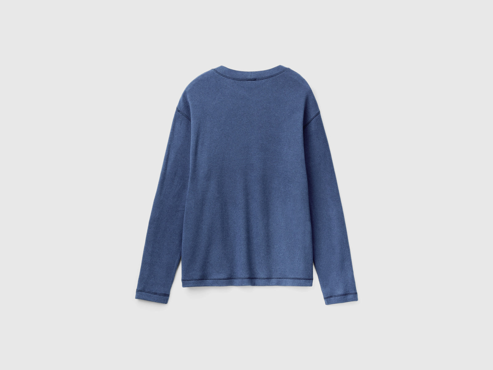 Suéter cálido de algodón elástico da uomo blu scuro 2 | Benetton Outlet