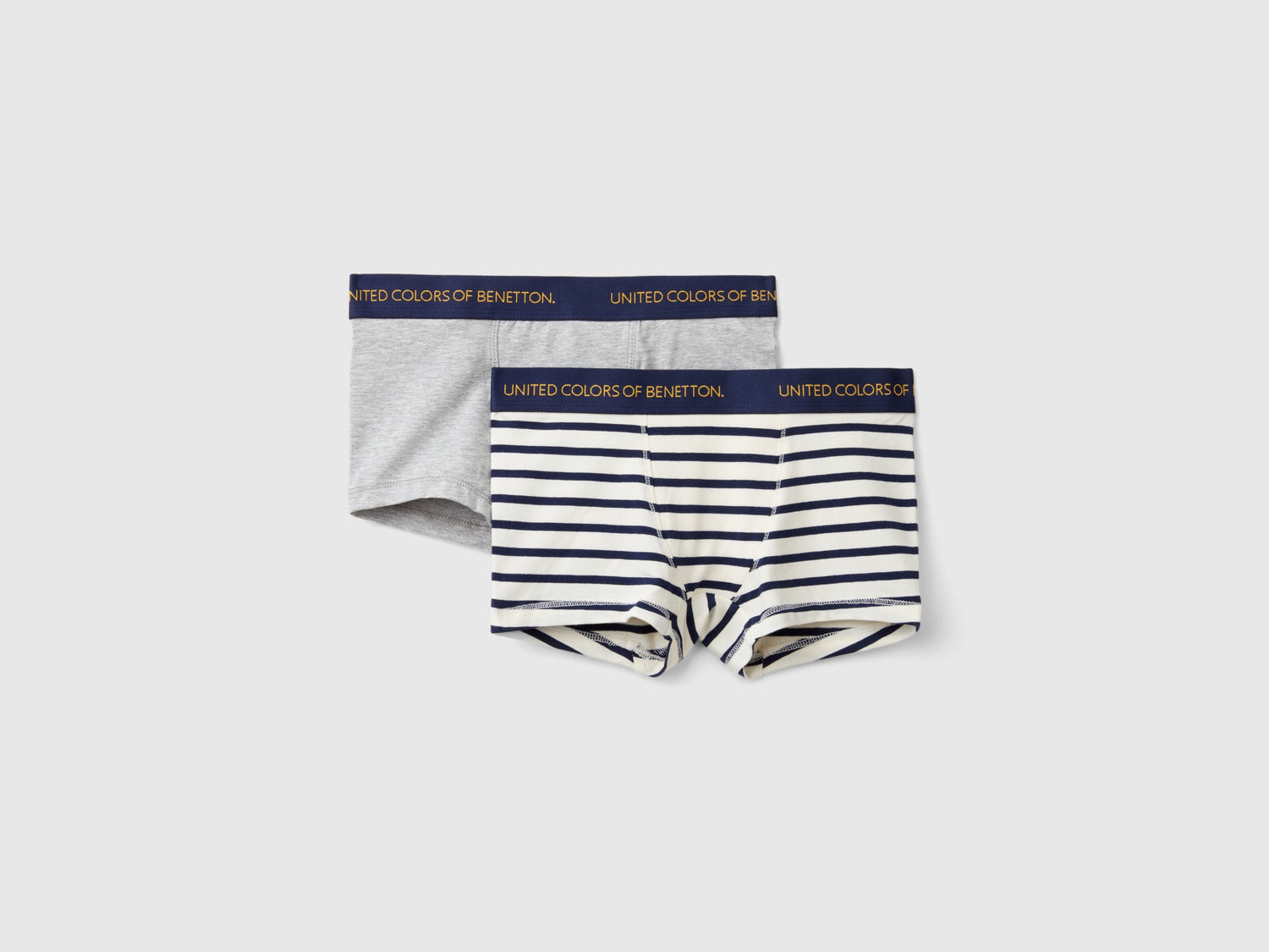 Due boxer in cotone bio stretch da bambino multi-color | Benetton Outlet