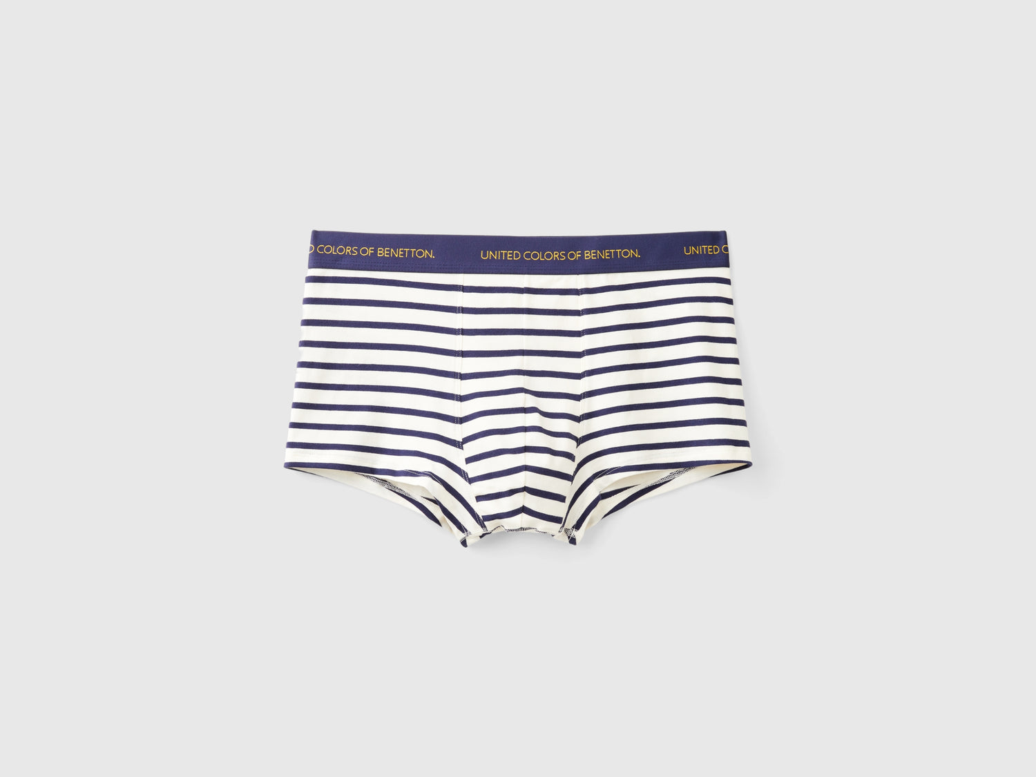 Boxer a righe in cotone bio stretch da uomo multi-color | Benetton Outlet