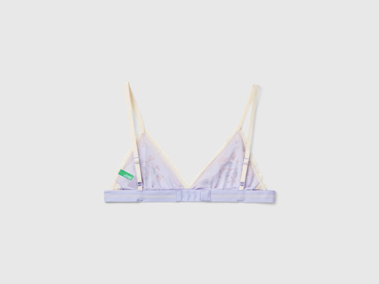 Reggiseno a triangolo con stampa fiori da donna lilla 2 | Benetton Outlet