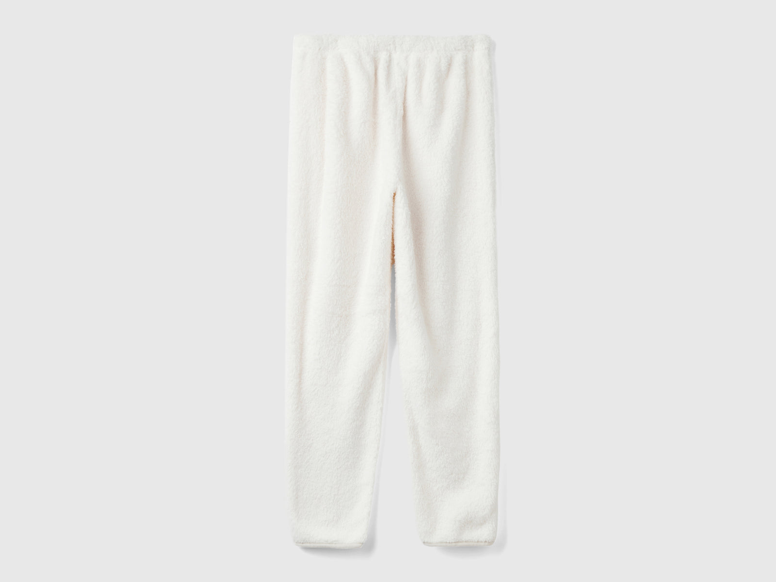 Joggers in pelliccia sintetica da donna bianco panna 2 | Benetton Outlet