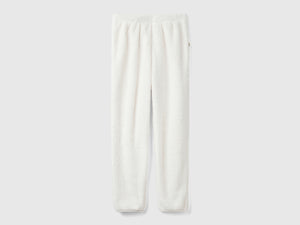 Joggers in pelliccia sintetica