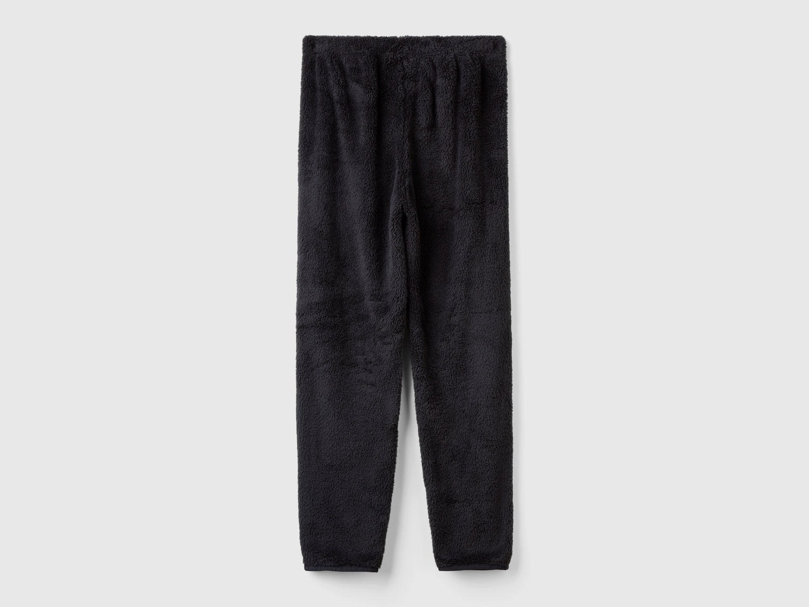 Faux fur joggers da donna nero 2 | Benetton Outlet