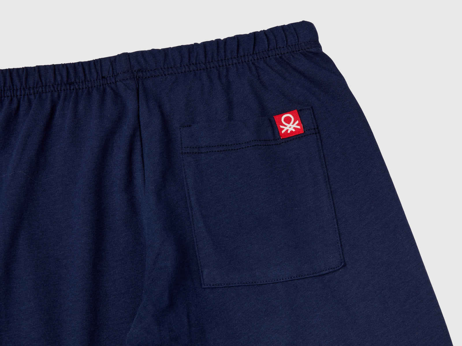 Pigiama in cotone a fibra lunga da bambino blu scuro 3 | Benetton Outlet