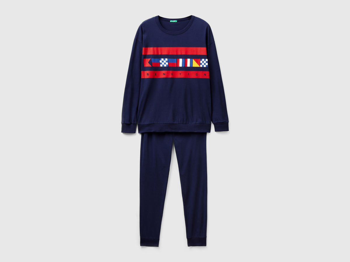 Pijamas de algodón de fibra larga