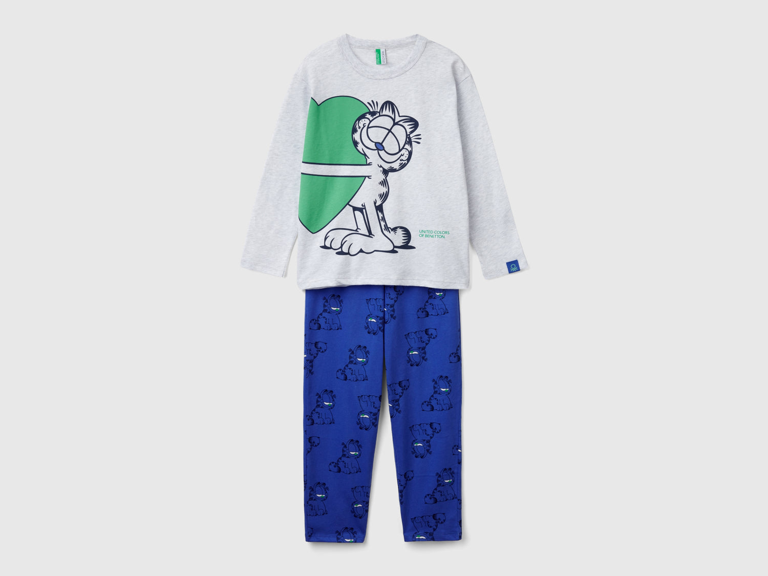 Pigiama Garfield ©2024 by Paws, Inc. da bambino grigio chiaro | Benetton Outlet