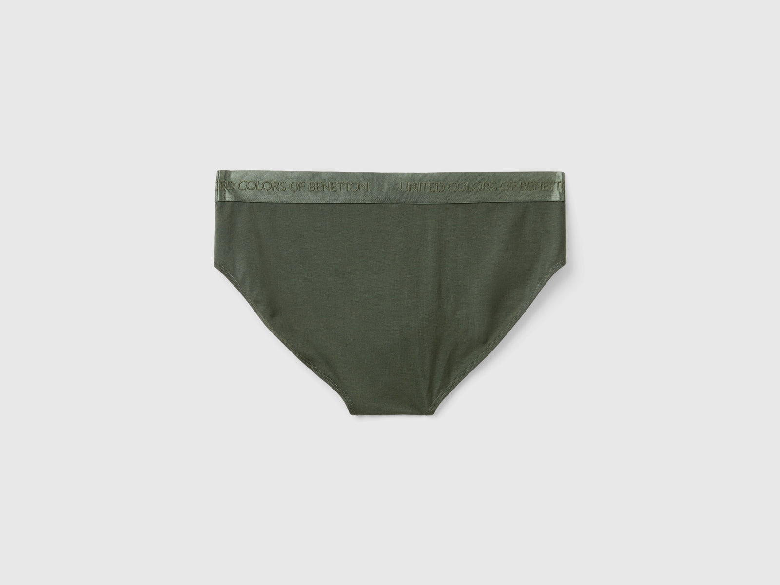 Slip in misto lyocell da uomo verde militare 2 | Benetton Outlet