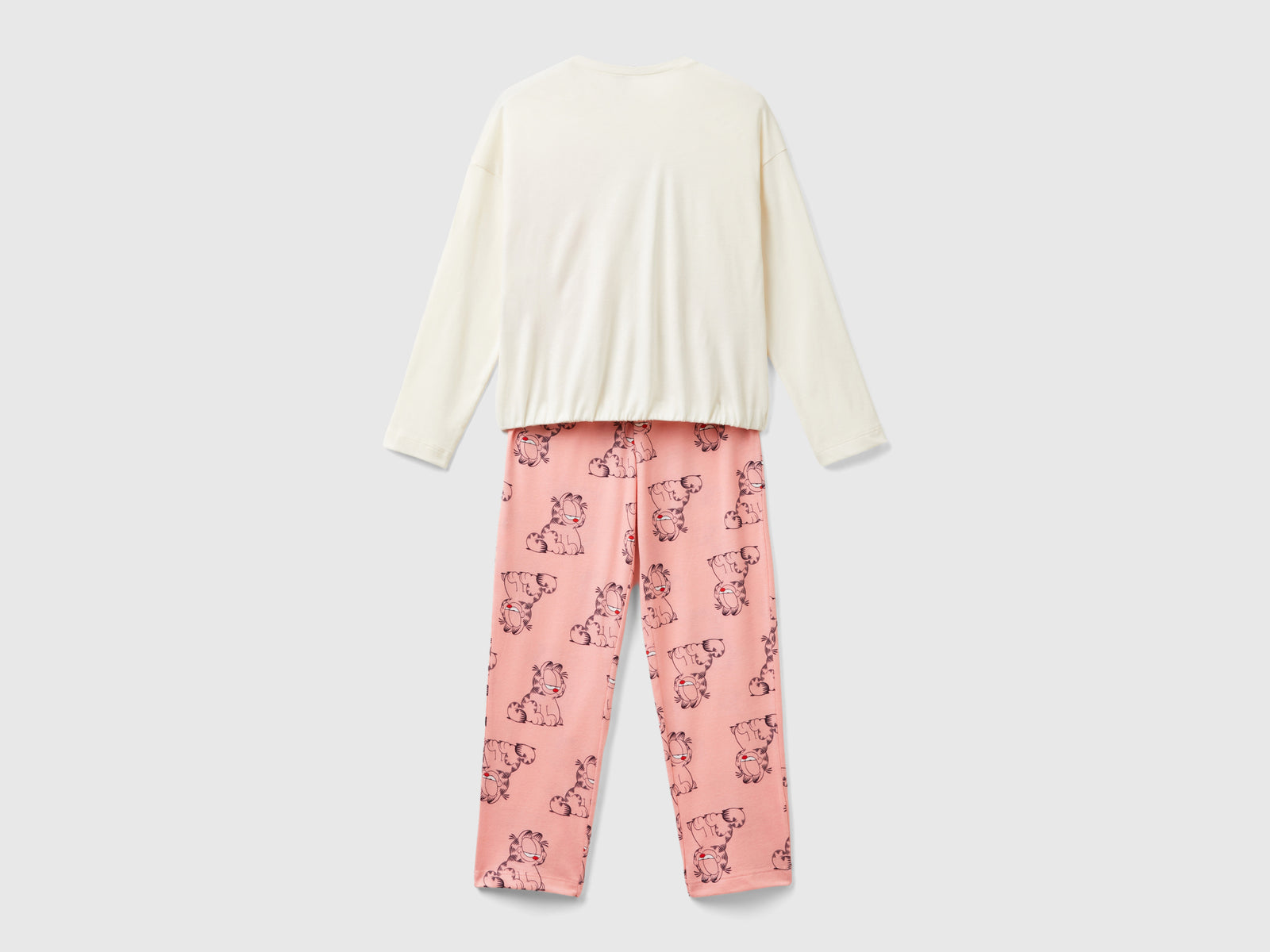 Pigiama Garfield ©2024 by Paws, Inc. da bambina bianco panna 2 | Benetton Outlet