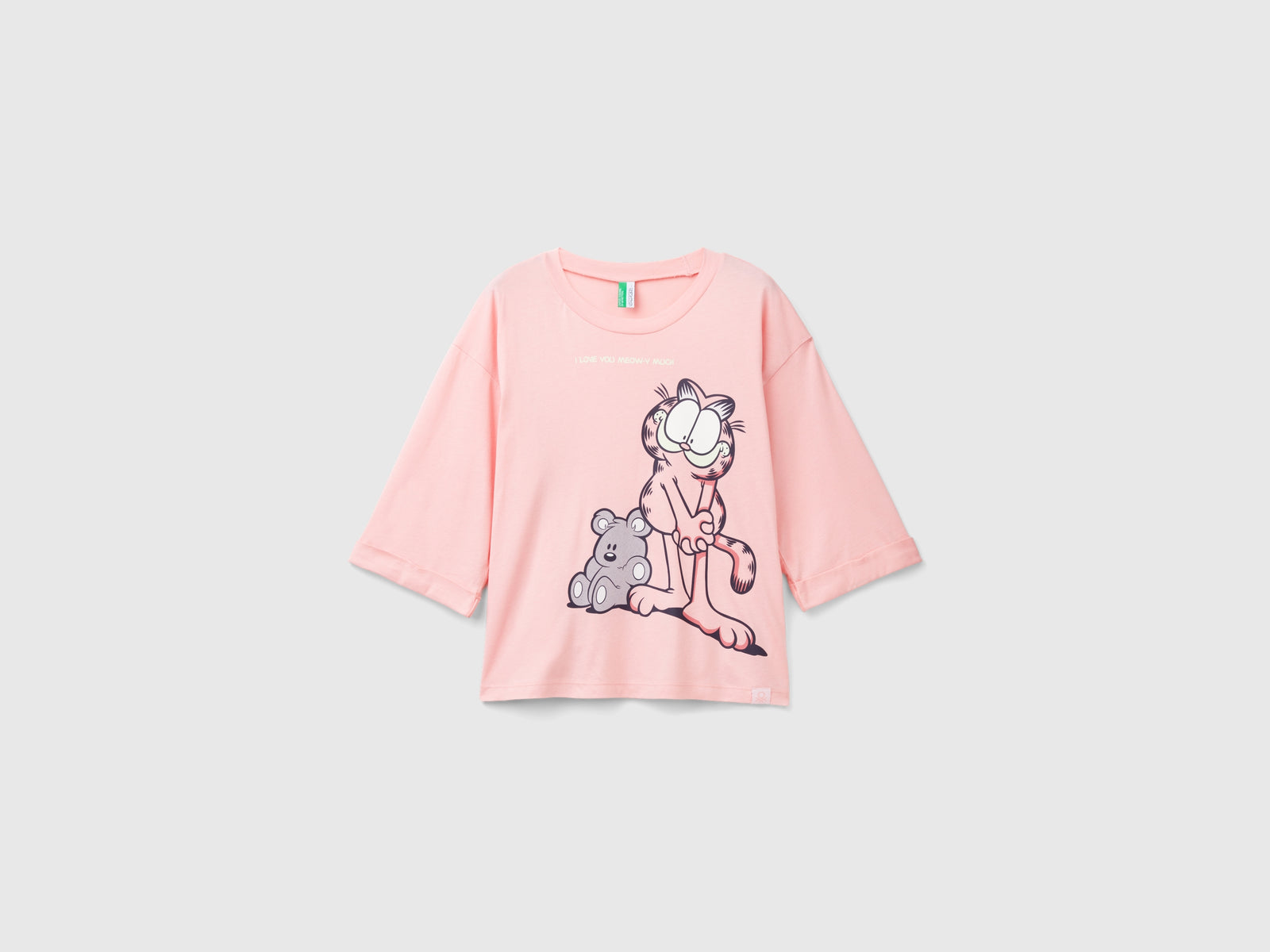 Camiseta de Garfield ©2024 por Paws, Inc. da donna rosa | Benetton Outlet