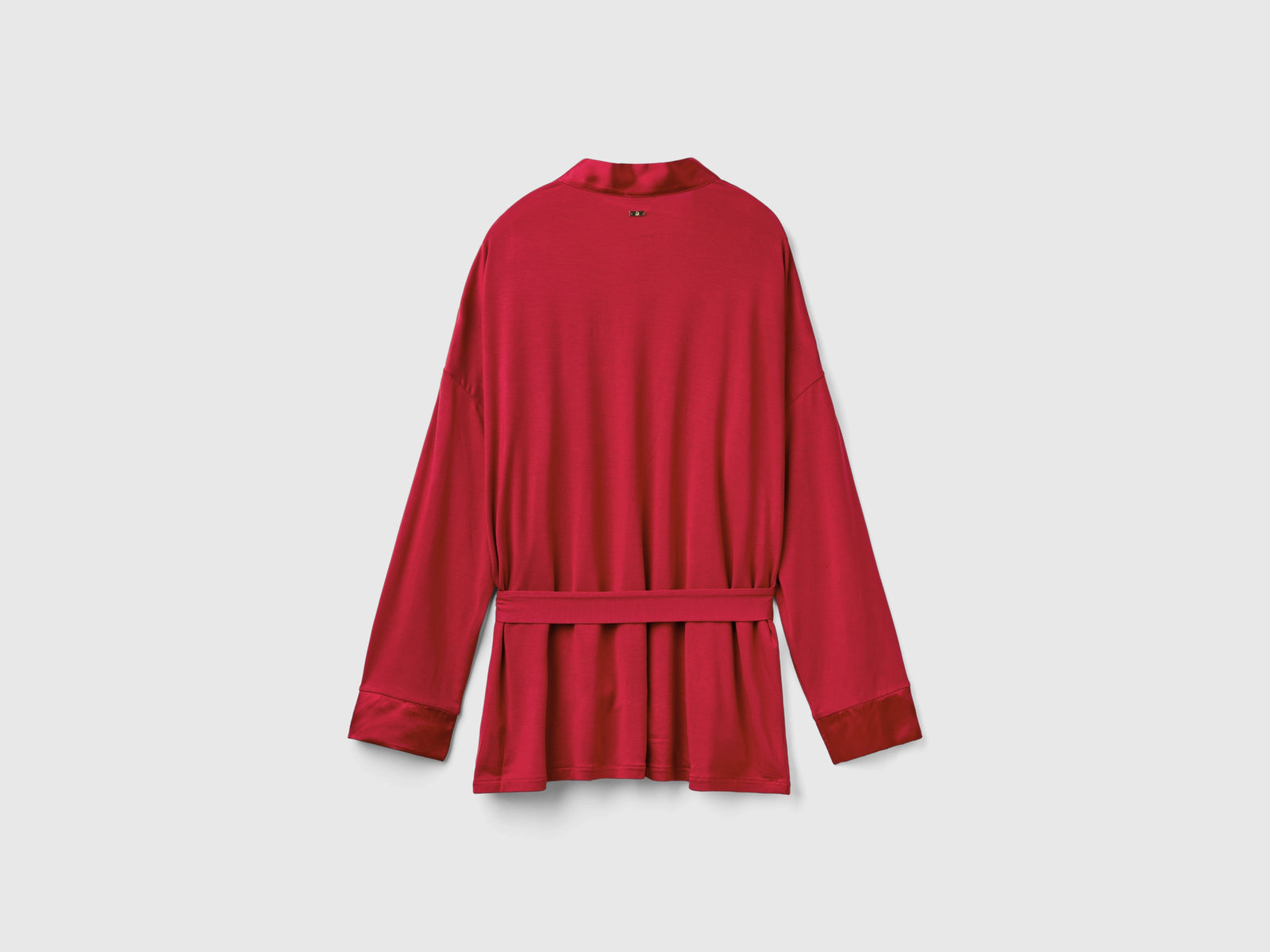 Chaqueta con detalles de seda da donna bordeaux 2 | Benetton Outlet