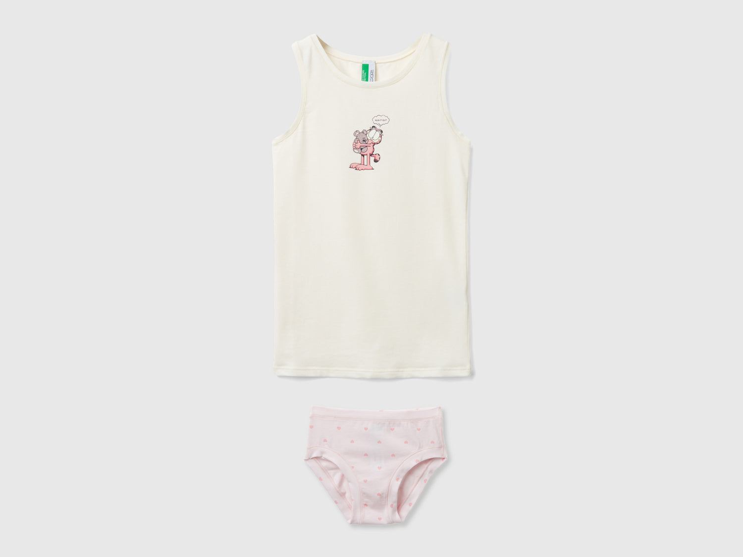 Set slip e canotta Garfield ©2024 by Paws, Inc. da bambina multi-color | Benetton Outlet
