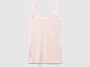 Camiseta sin mangas de algodón orgánico súper elástica