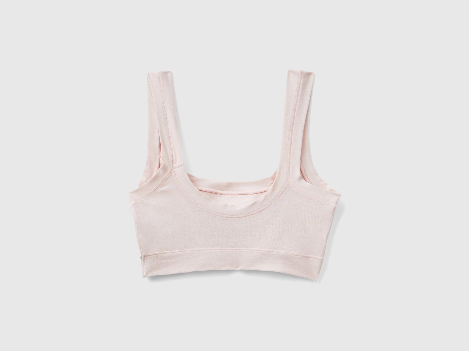 Sujetador de algodón orgánico súper elástico da donna rosa tenue 2 | Benetton Outlet
