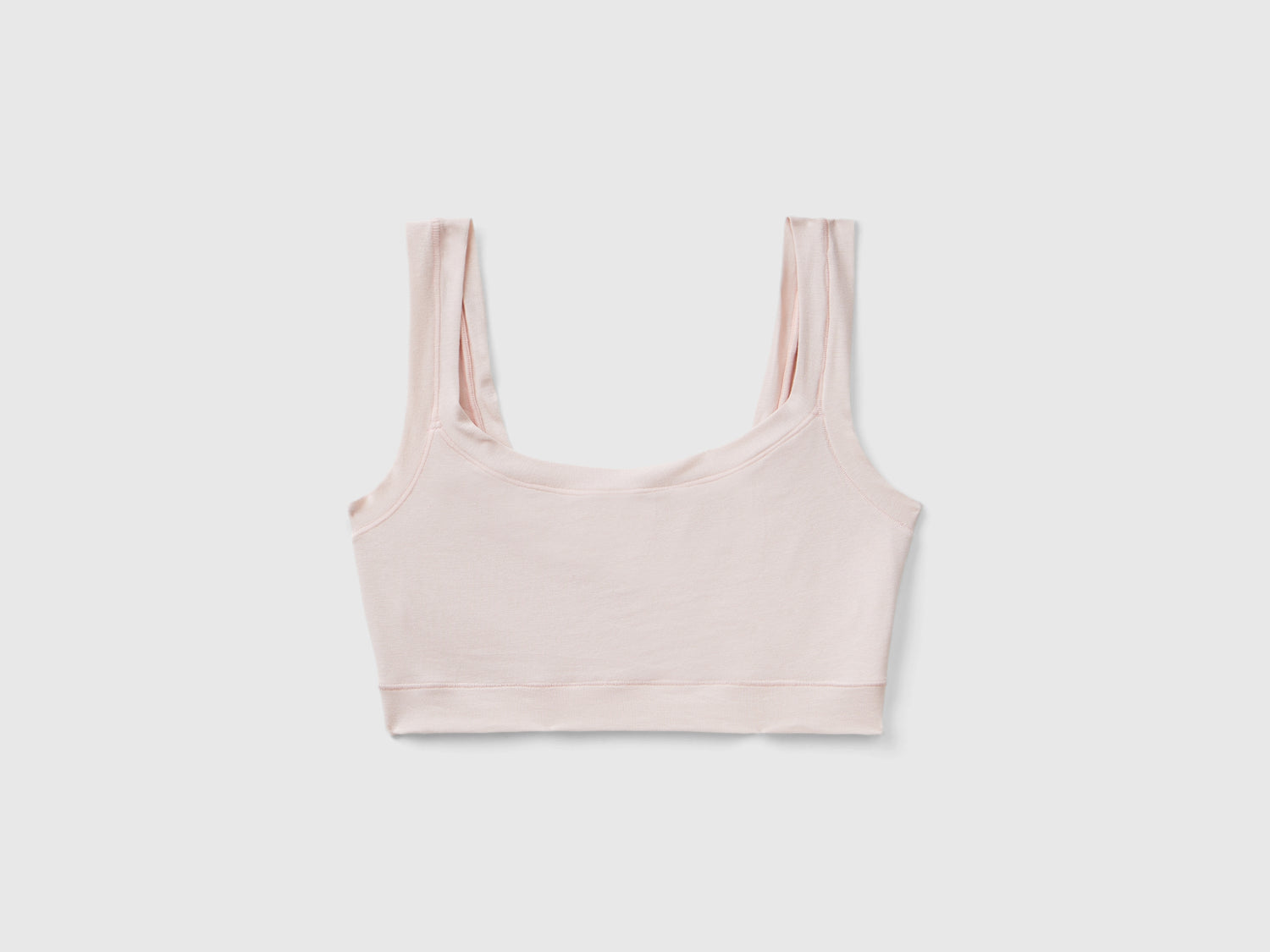 Sujetador de algodón orgánico súper elástico da donna rosa tenue | Benetton Outlet