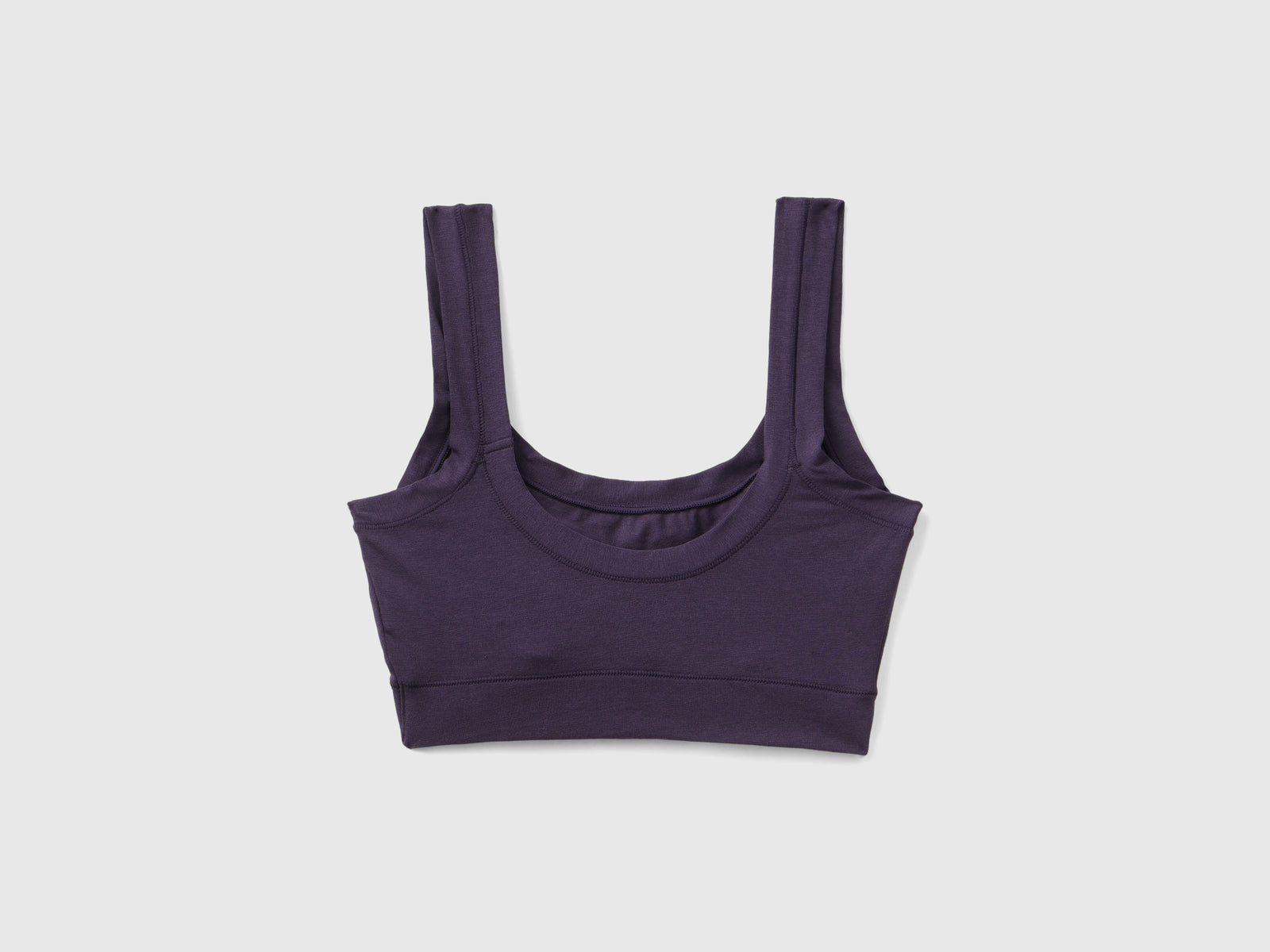 Sujetador de algodón orgánico súper elástico da donna malva scuro 2 | Benetton Outlet