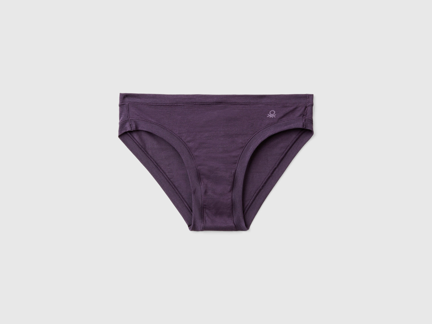 Braguitas de cintura baja de algodón orgánico superelástico da donna malva scuro | Benetton Outlet