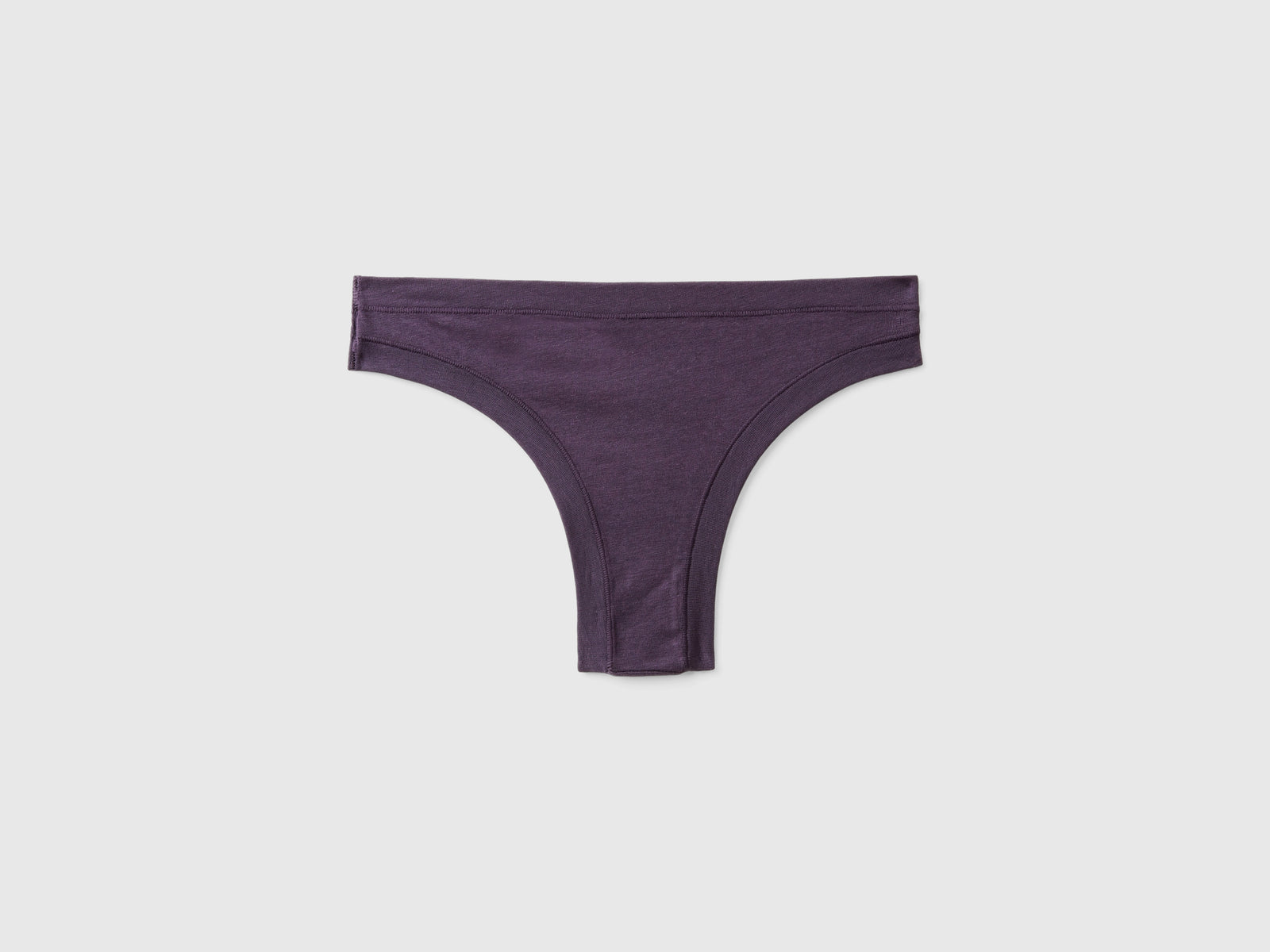 Brasiliana in cotone bio super stretch da donna malva scuro 2 | Benetton Outlet
