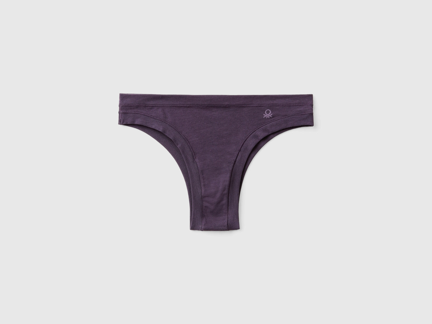 Braguita brasileña de algodón orgánico súper elástica da donna malva scuro | Benetton Outlet