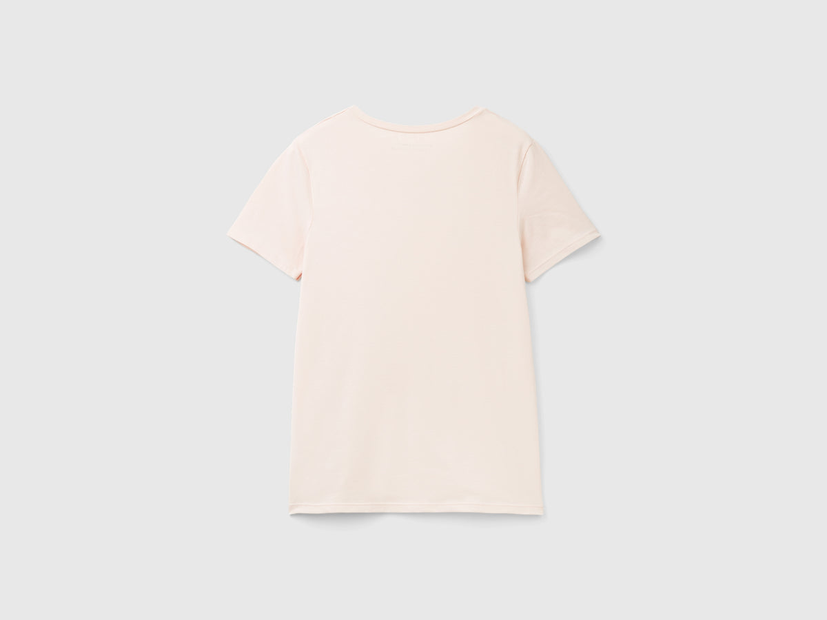 T-shirt manica corta in cotone bio super stretch