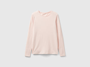 Camiseta de manga larga de algodón orgánico súper elástica