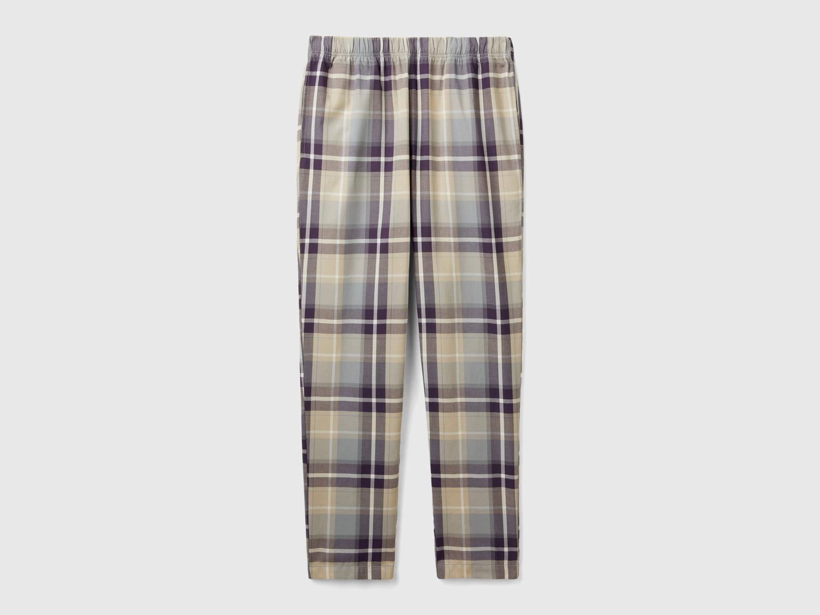 Pantaloni a quadri tartan da uomo multi-color | Benetton Outlet